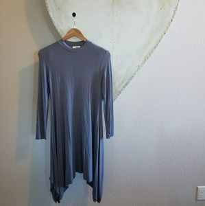 NWOT PIKO mock turtleneck handkerchief dress
